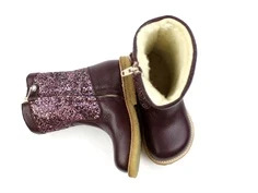 Angulus bordeaux multi glitter vinterstøvle med TEX